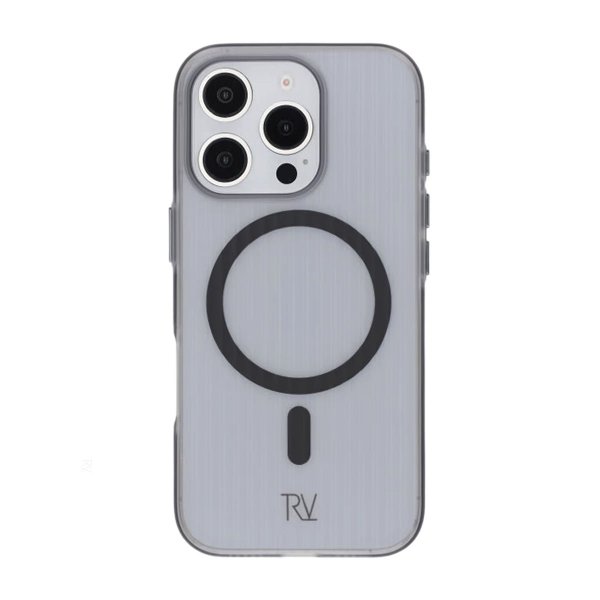 Rvelon iPhone 16 Pro Deksel Korrugerte MagSafe Svart