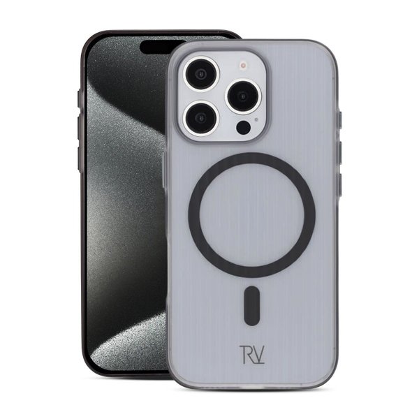 Rvelon iPhone 16 Pro Deksel Korrugerte MagSafe Svart