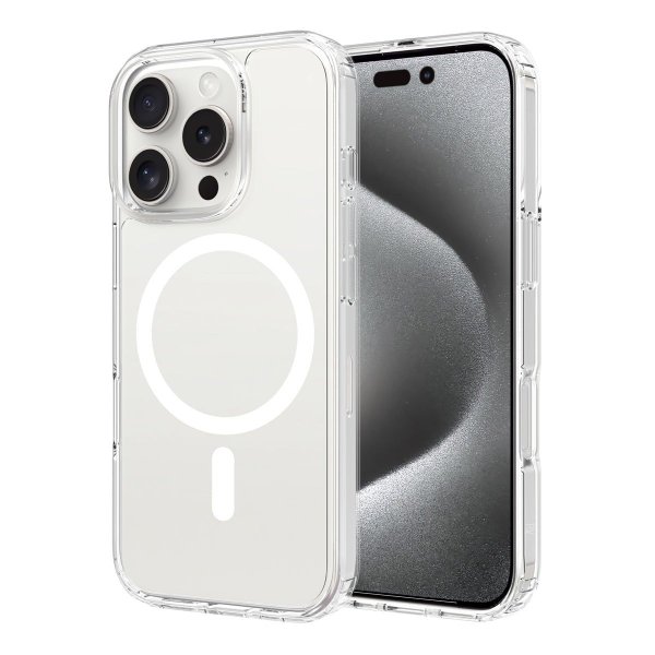 Rvelon iPhone 16 Pro Deksel TPU MagSafe Transparent