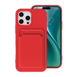 iPhone 16 Pro Deksel Kortholder Rød