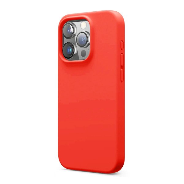 Rvelon iPhone 16 Pro Deksel Silikon Rød