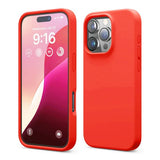 Rvelon iPhone 16 Pro Deksel Silikon Rød