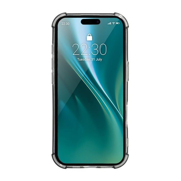 iPhone 16 Pro Deksel Kortholder Støtsikker Svart
