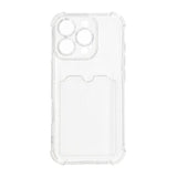 iPhone 16 Pro Deksel Kortholder Støtsikker Transparent