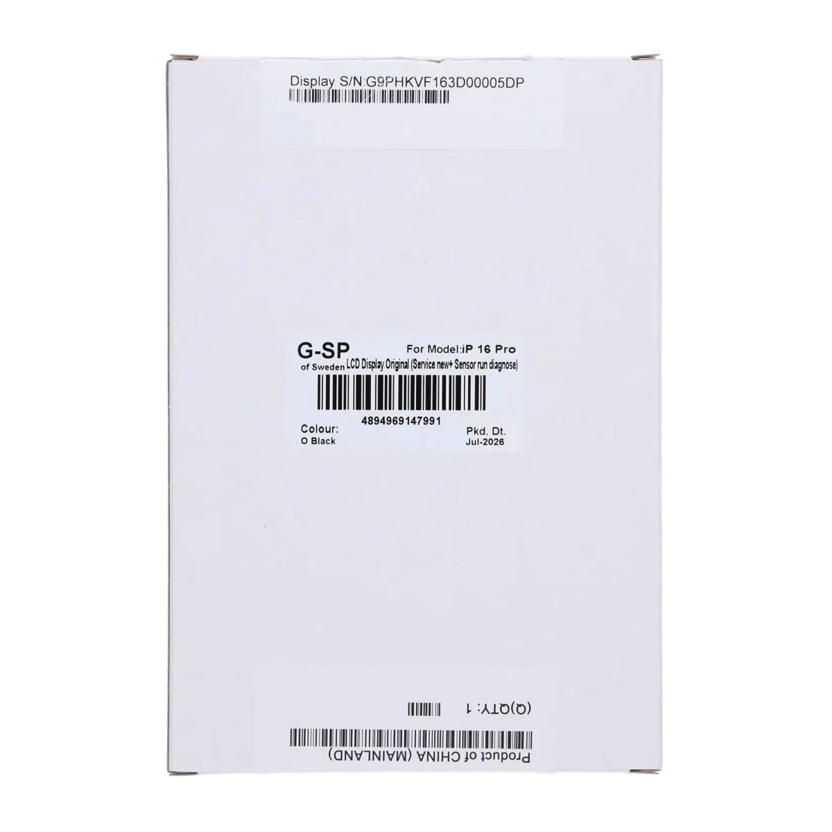 iPhone 16 Pro OLED-skjerm Original – Sensor-diagnostikk