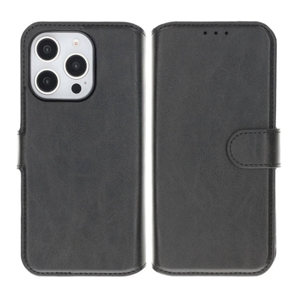 Rvelon iPhone 16 Pro Etui Detachable Wallet Case Svart