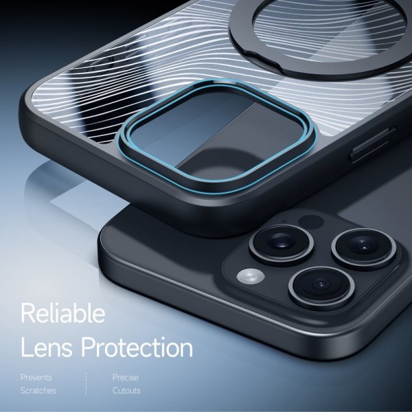 Dux Ducis iPhone 16 Pro Deksel Aimo Series MagSafe Kickstand Svart