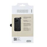Buffalo iPhone 16 Pro Deksel Ekte skinn MagSeries Svart