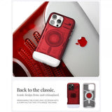 Spigen iPhone 16 Pro Deksel Classic C1 MagFit Ruby
