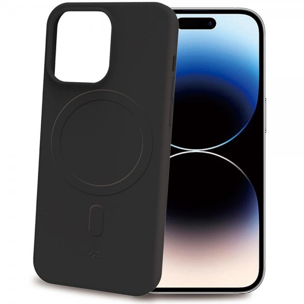 Celly iPhone 16 Pro Deksel CROMOMAG Svart