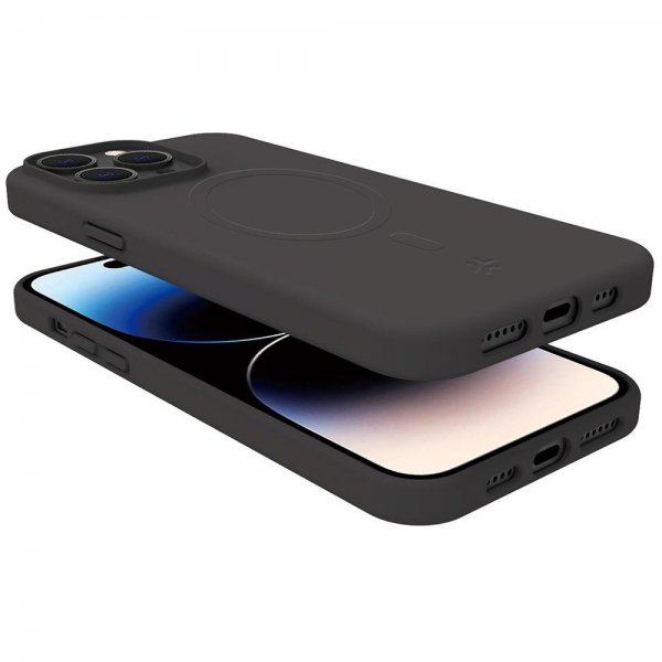 Celly iPhone 16 Pro Deksel CROMOMAG Svart