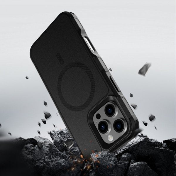 4smarts iPhone 16 Pro Deksel Defend Etui Ultimag Svart