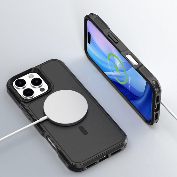 4smarts iPhone 16 Pro Deksel Defend Etui Ultimag Svart