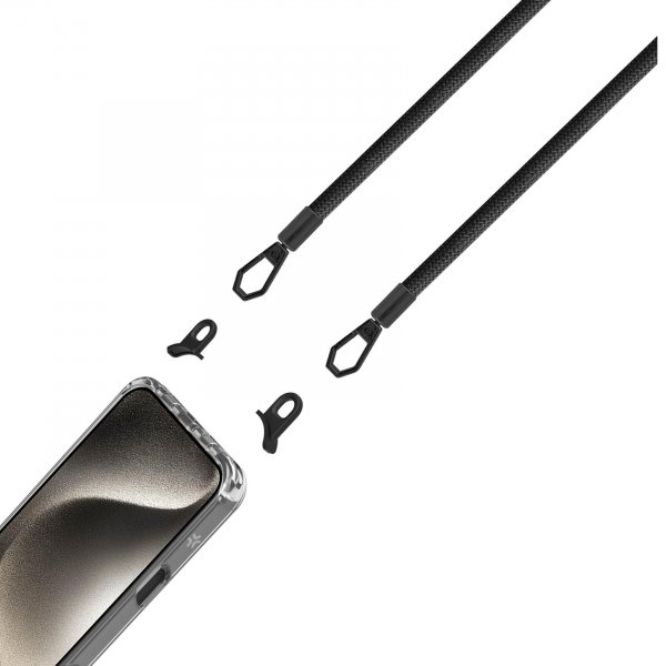 Celly iPhone 16 Pro Deksel Freedom Necklace MagSafe Transparent