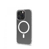 Celly iPhone 16 Pro Deksel GELSKINMAG MagSafe Klar Hvit