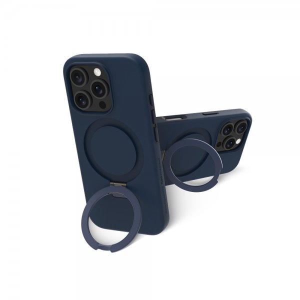 dbramante1928 iPhone 16 Pro Deksel Iceland Ultra D3O MagSafe Kickstand Blå