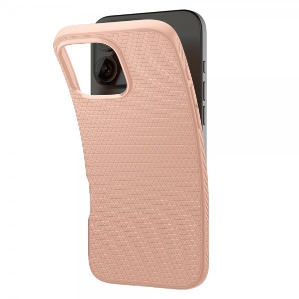 Spigen iPhone 16 Pro Deksel Liquid Air Rose Titanium