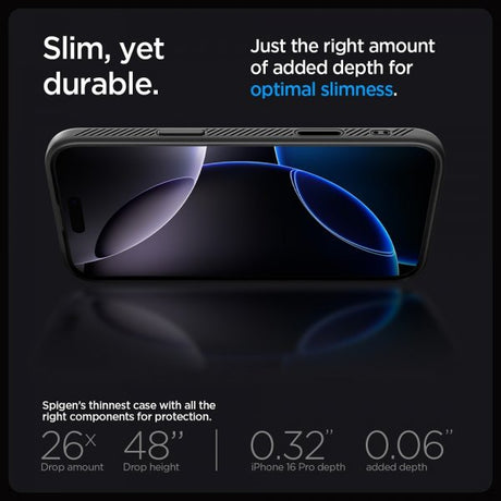 Spigen iPhone 16 Pro Deksel Liquid Air T MagFit Matte Black