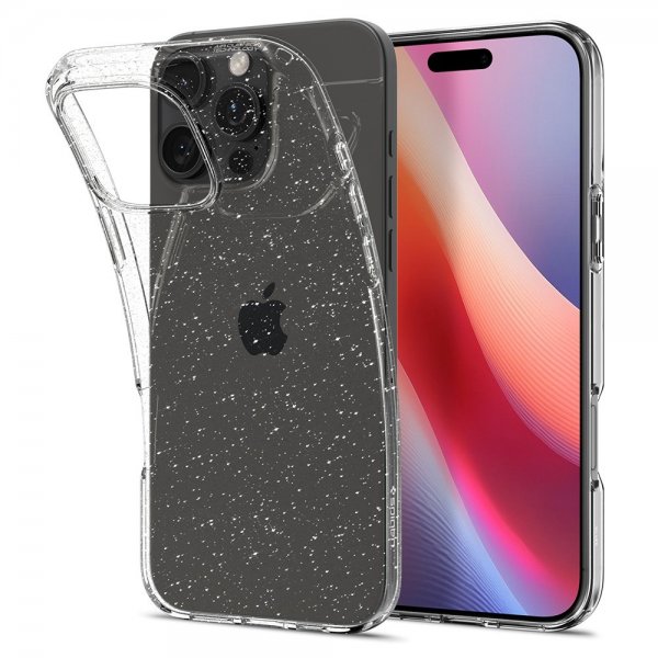Spigen iPhone 16 Pro Deksel Liquid Crystal Glitter Crystal Quartz
