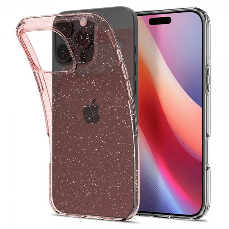 Spigen iPhone 16 Pro Deksel Liquid Crystal Glitter Rose Quartz