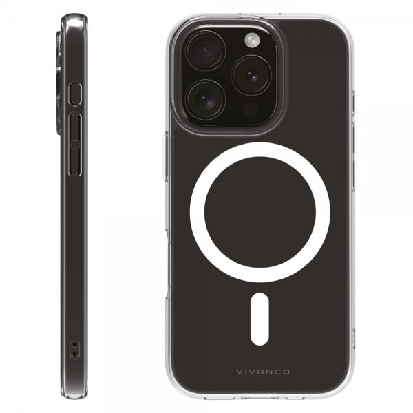 Vivanco iPhone 16 Pro Deksel Mag Clear Transparent