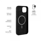Fixed iPhone 16 Pro Deksel MagLeather Svart