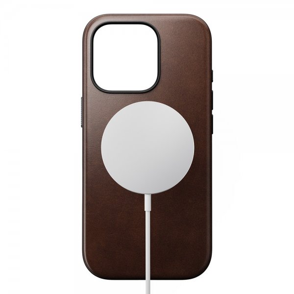 Nomad iPhone 16 Pro Deksel Modern Leather Case Horween Rustic Brown