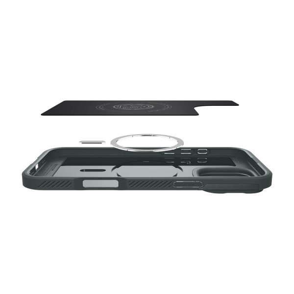 Spigen iPhone 16 Pro Deksel Optik Armor MagFit Abyss Green