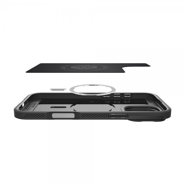 Spigen iPhone 16 Pro Deksel Optik Armor MagFit Svart