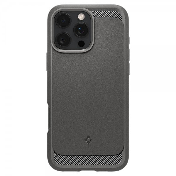 Spigen iPhone 16 Pro Deksel Rugged Armor MagFit Grå