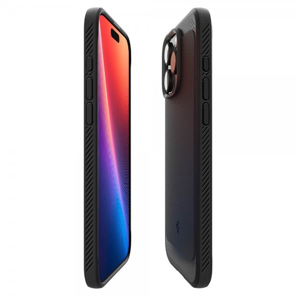 Spigen iPhone 16 Pro Deksel Rugged Armor MagFit Grå