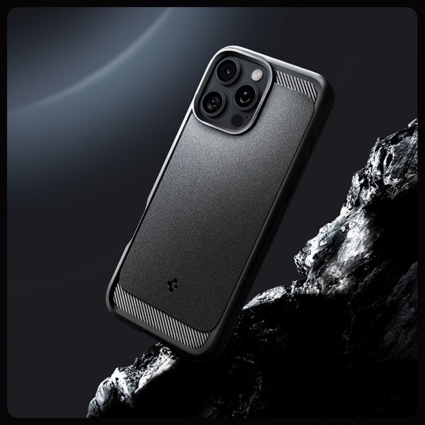 Spigen iPhone 16 Pro Deksel Rugged Armor MagFit Matte Black