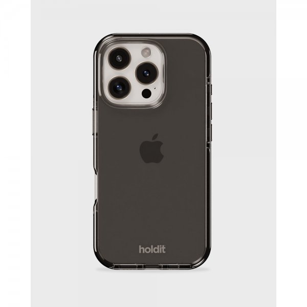 holdit iPhone 16 Pro Deksel Seethru Svart