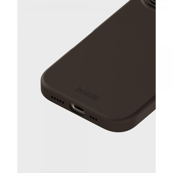 holdit iPhone 16 Pro Deksel Silikon Chocolate