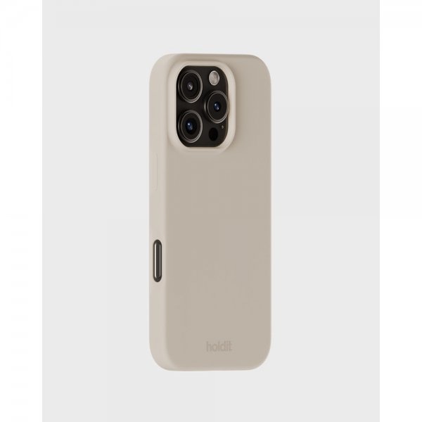 holdit iPhone 16 Pro Deksel Silikon Light Beige