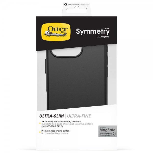 Otterbox iPhone 16 Pro Deksel Symmetry MagSafe Svart