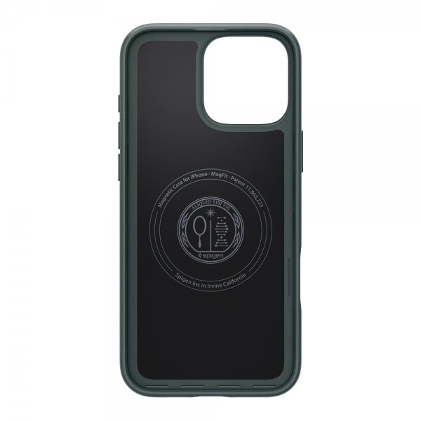 Spigen iPhone 16 Pro Deksel Thin Fit MagFit Abyss Green