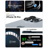 Spigen iPhone 16 Pro Deksel Thin Fit MagFit Metal Slate