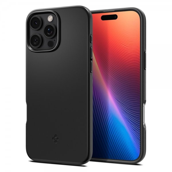 Spigen iPhone 16 Pro Deksel Thin Fit MagFit Svart