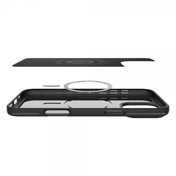 Spigen iPhone 16 Pro Deksel Thin Fit MagFit Svart