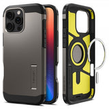 Spigen iPhone 16 Pro Deksel Tough Armor MagFit Gunmetal