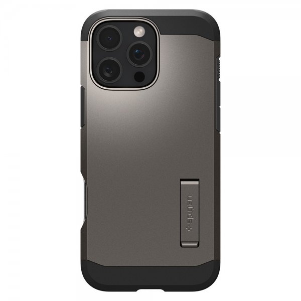 Spigen iPhone 16 Pro Deksel Tough Armor MagFit Gunmetal