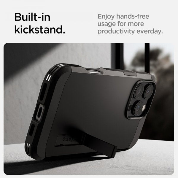 Spigen iPhone 16 Pro Deksel Tough Armor MagFit Svart