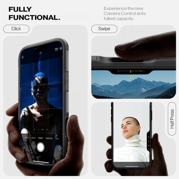 Spigen iPhone 16 Pro Deksel Tough Armor T MagFit Frost Black