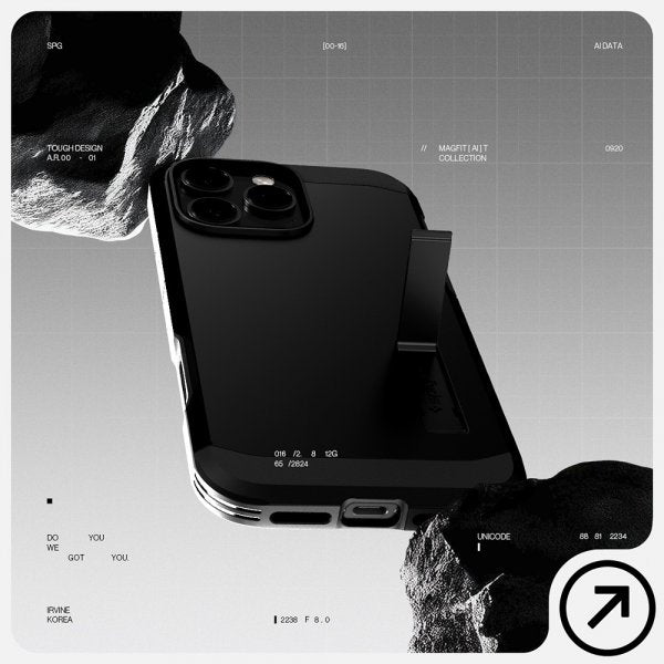 Spigen iPhone 16 Pro Deksel Tough Armor T MagFit Svart