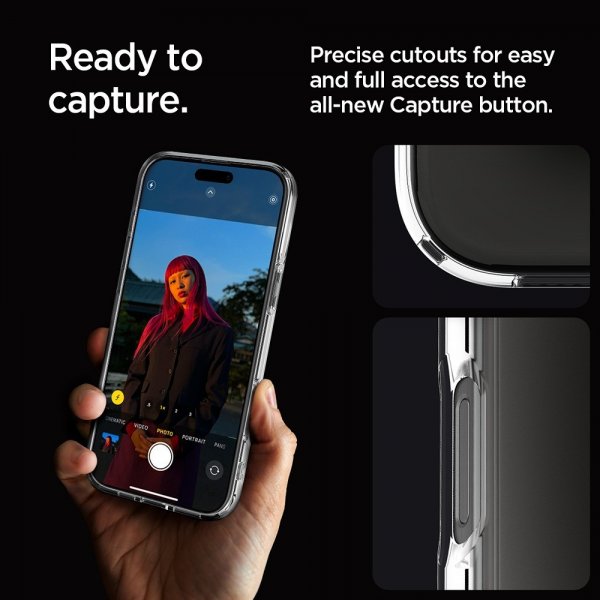 Spigen iPhone 16 Pro Deksel Ultra Hybrid Crystal Clear
