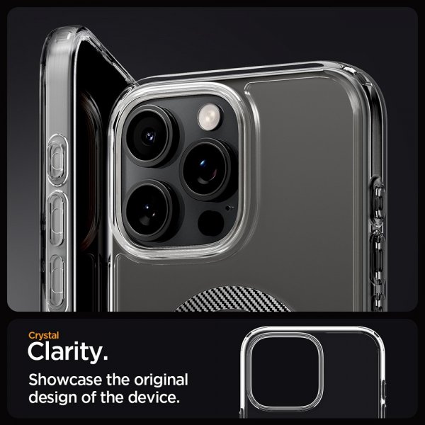 Spigen iPhone 16 Pro Deksel Ultra Hybrid MagFit Carbon Fiber
