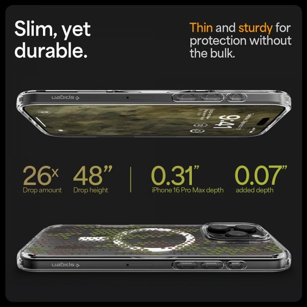 Spigen iPhone 16 Pro Deksel Ultra Hybrid MagFit Digital Camo