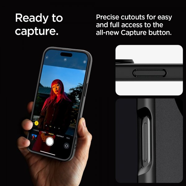 Spigen iPhone 16 Pro Deksel Ultra Hybrid MagFit Frost Black