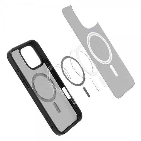 Spigen iPhone 16 Pro Deksel Ultra Hybrid MagFit Frost Black